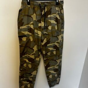 Men’s Camo Jogger Pants | Lightweight Utility Streetwear Size, Size L